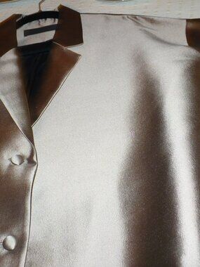 BRIAN BAILEY WOOL SILK JACKET - TAUPE new never worn